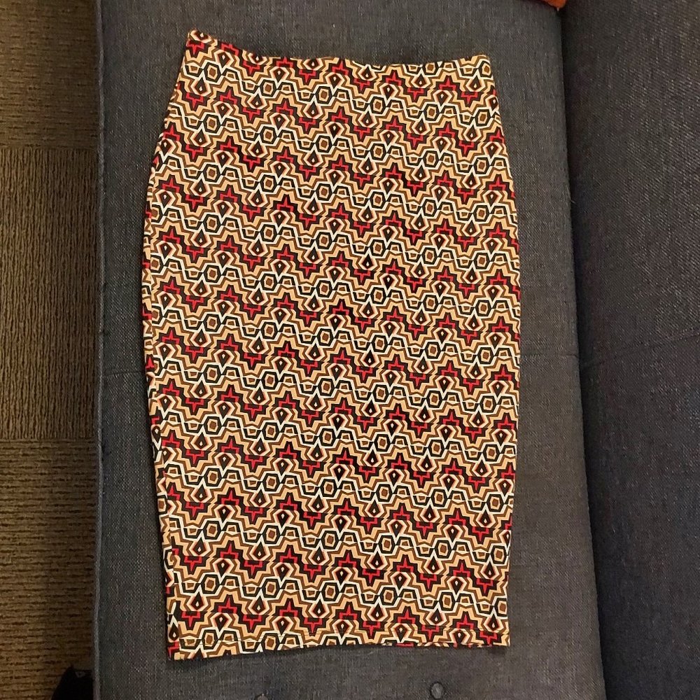 Geometric Pencil Skirt